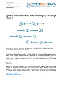 OIT – Media release 09 – Summer School 2021 img